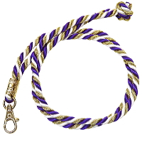 飾り紐　紫白金